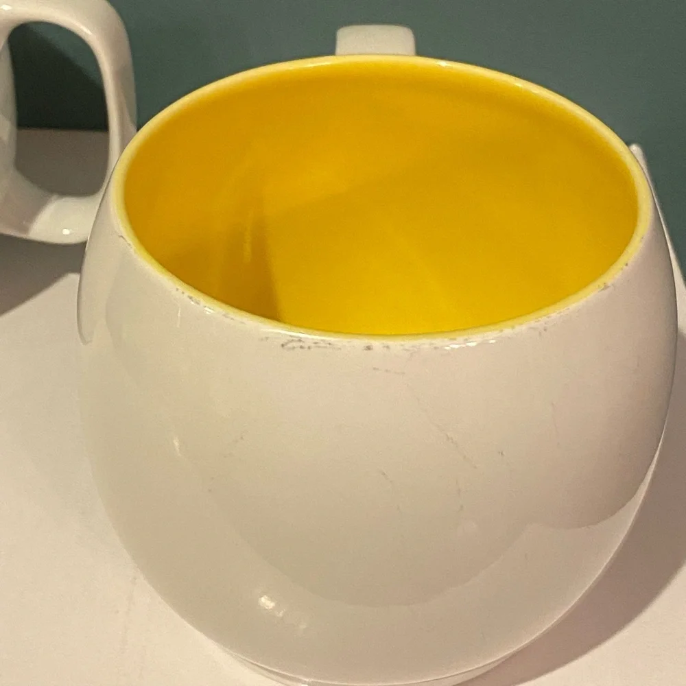 Pair of Crate & Barrel Stackable Mugs Cups